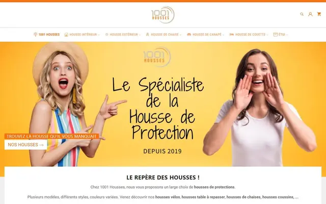Page d’accueil de 1001-housses.com