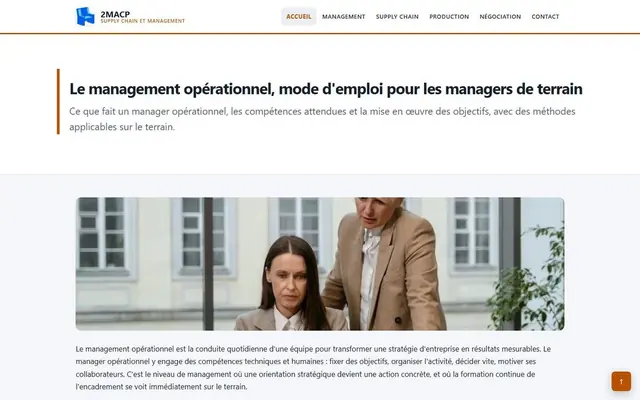 Page d’accueil de 2macp.fr