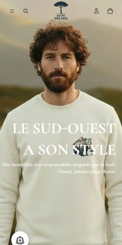 aufildespins.com sur mobile