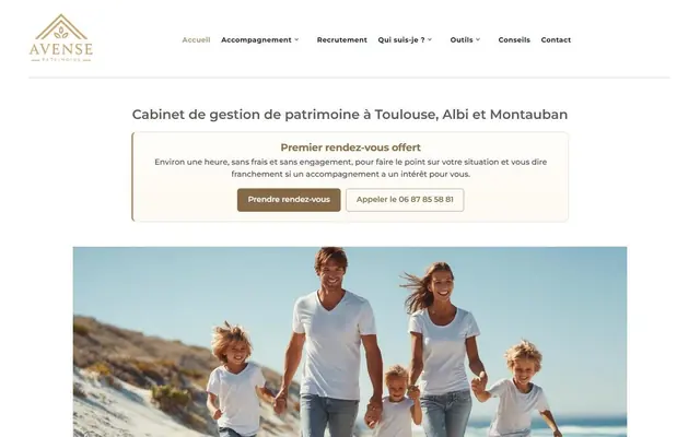 Page d’accueil de avenirensemble.fr
