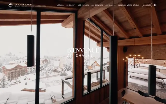 Page d’accueil de chalet-lelievreblanc.fr