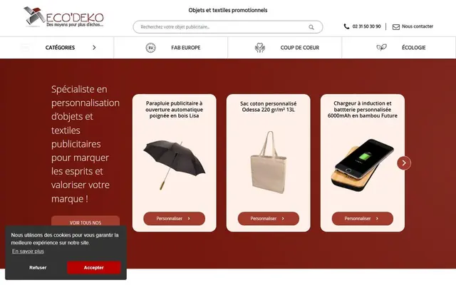 Page d’accueil de ecodeko.com