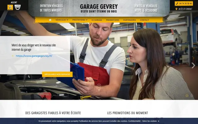 Page d’accueil de garage-st-etienne-du-bois.fr
