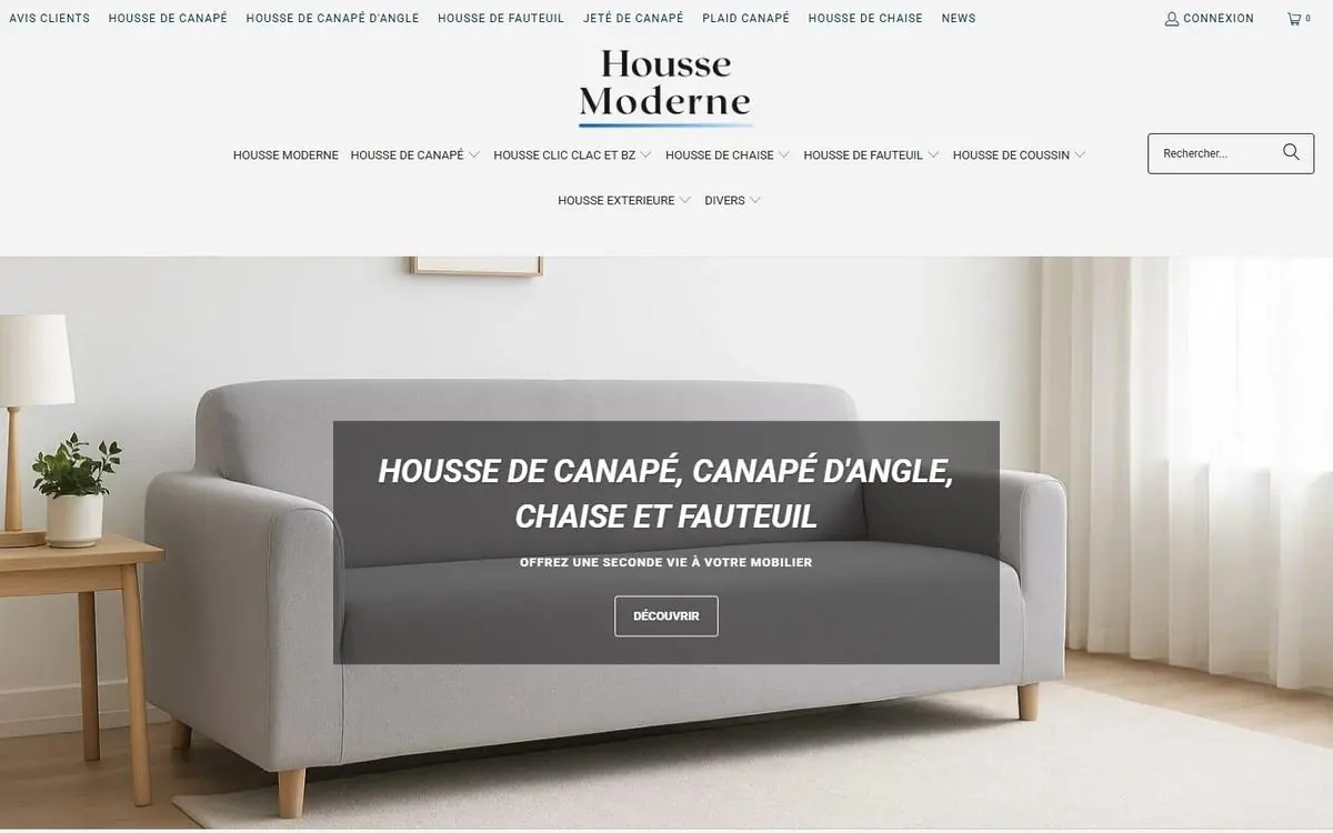 Page d’accueil de houssemoderne.com en octobre 2026