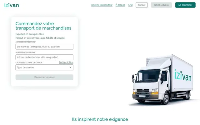 Page d’accueil de izivan.co