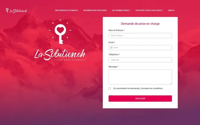 Page d’accueil de la-solution.ch