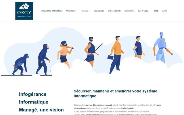 Page d’accueil de oecy.io