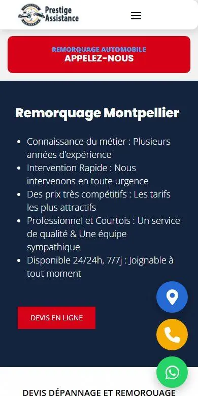 prestige-transport34.fr sur mobile