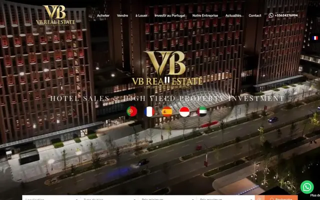 Page d’accueil de vb-realestate.com